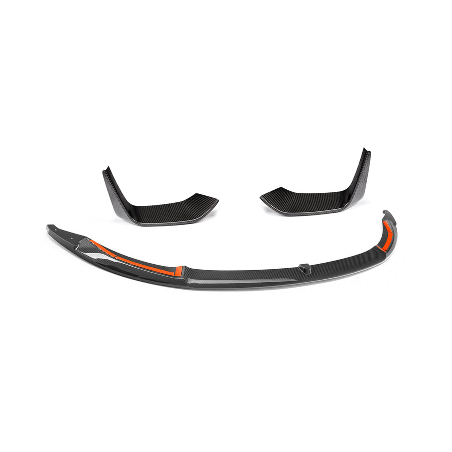 MHC+ BMW F80 M3 F82 M4 Performance Style Front Splitter In Gloss Carbon Fibre Pre-Preg