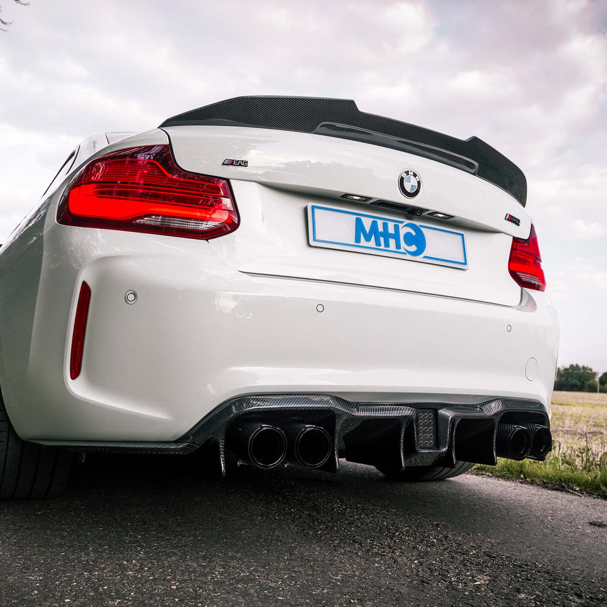 MHC+ BMW F87 M2 F22 2 Series Ducktail Rear Spoiler In Carbon Fibre