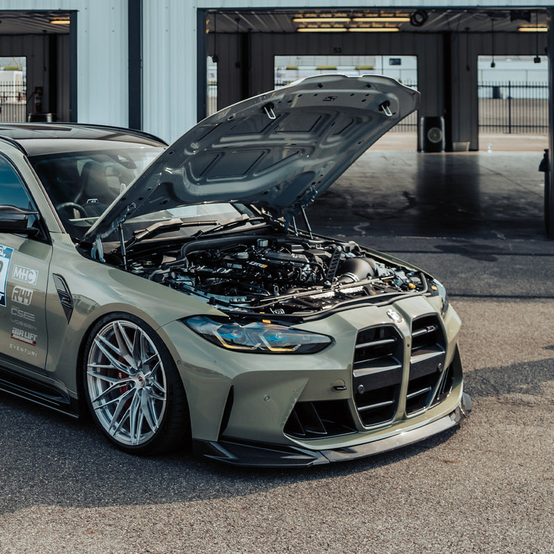 MHC+ BMW G80 G81 M3 G82 G83 M4 SP2 Carbon Fibre Front Splitter - Distributed By R44 Performance