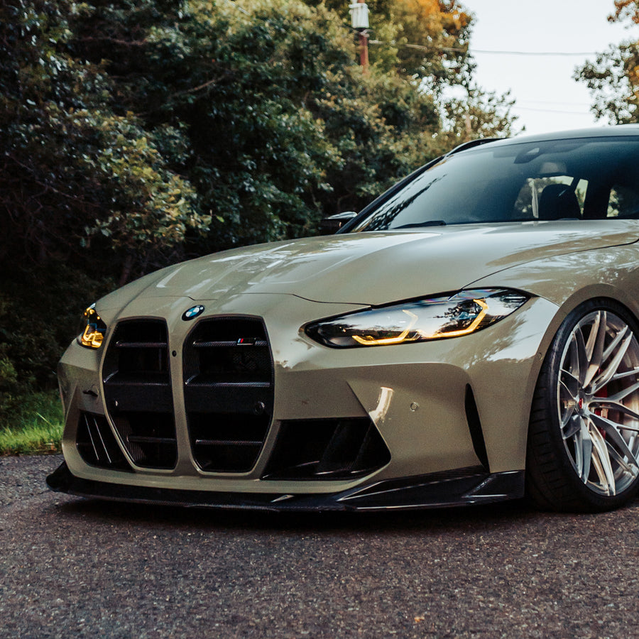 MHC+ BMW G80 G81 M3 G82 G83 M4 SP2 Carbon Fibre Front Splitter - Distributed By R44 Performance