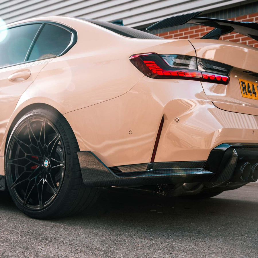 MHC+ BMW M3 Performance Style Rear Side Winglets In Pre Preg Carbon Fibre (G80)-R44 Performance