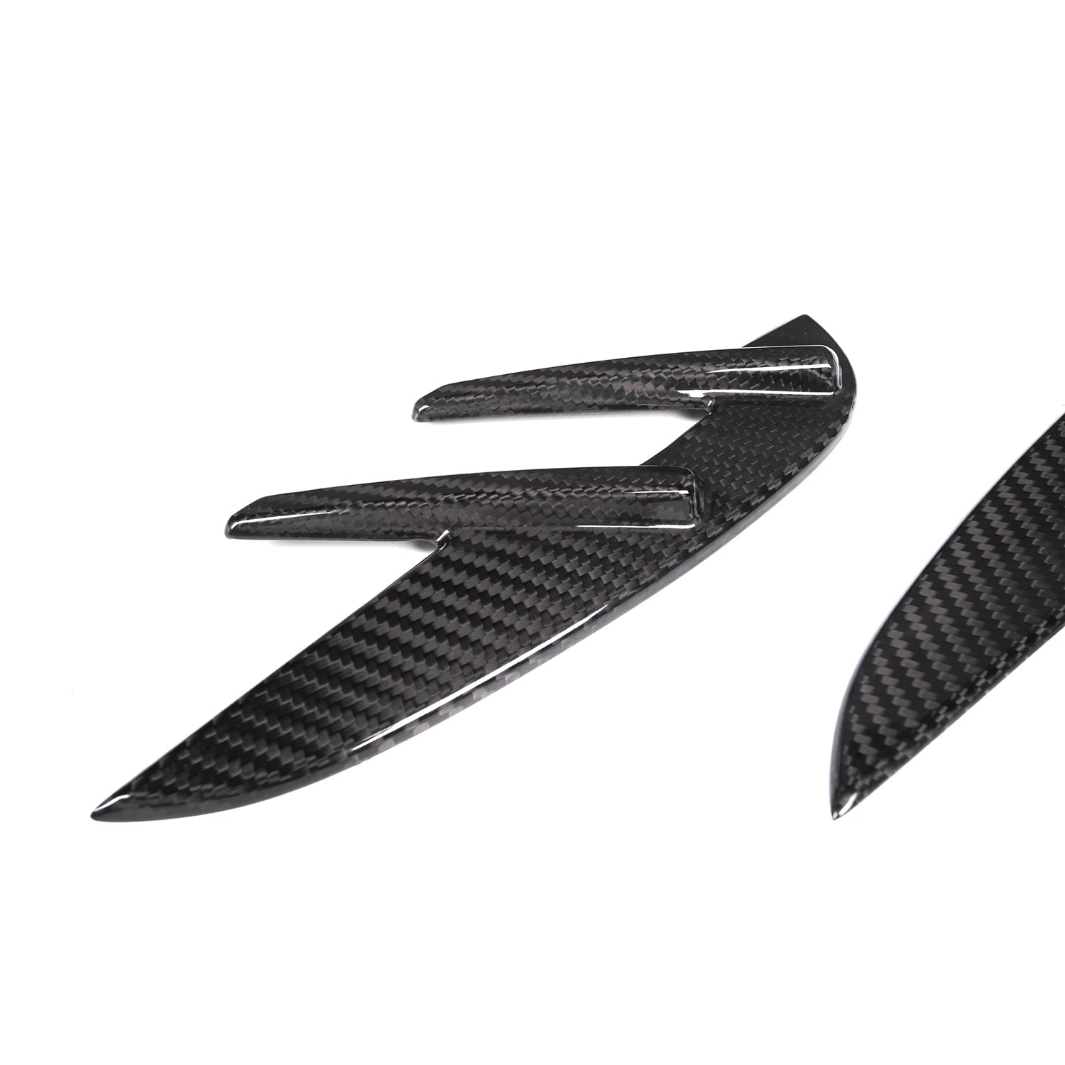 MHC+ BMW M3 Side Fender Badge Covers In Gloss Pre Preg Carbon Fibre (G80)-R44 Performance