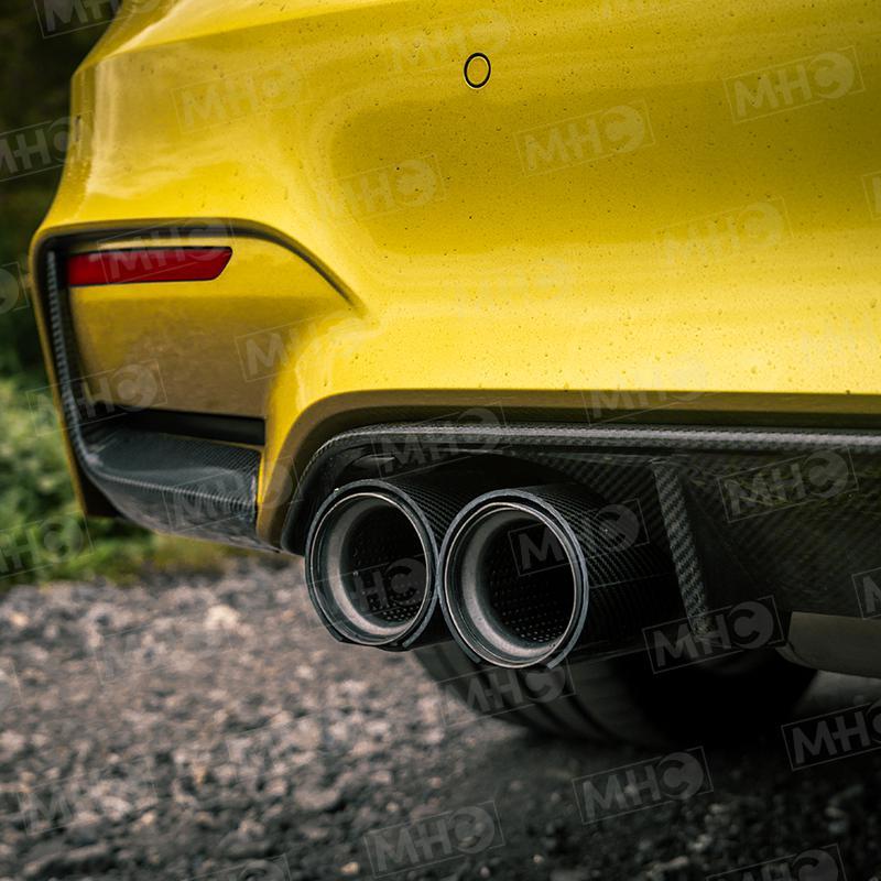 MHC+ BMW M3/M4 Performance Style Rear Diffuser In Gloss Pre Preg Carbon Fibre (F80/F82/F83)-R44 Performance