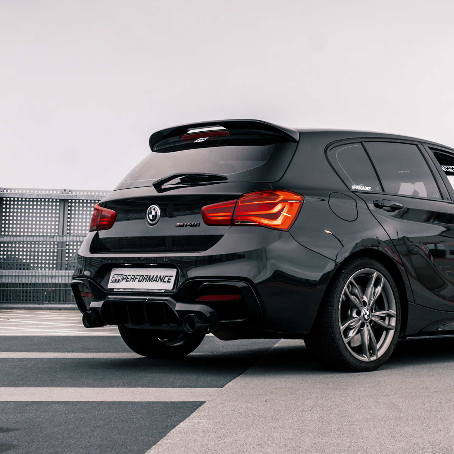 BMW 1 Series F20 F21 Gloss Black Rear Spoiler For Boot Lid - Fits BMW M140i & BMW M135i. Manufactured by MHC