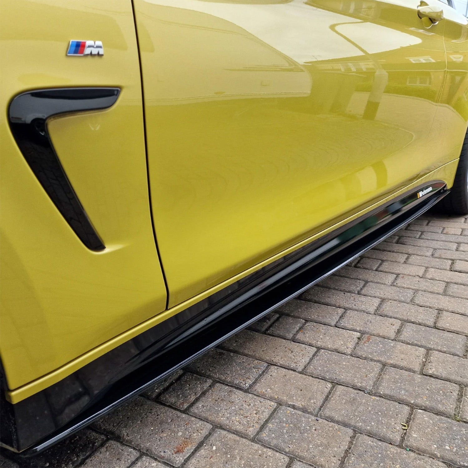 MHC Black BMW F32 & F33 4 Series Full Length Side Skirts In Gloss Black