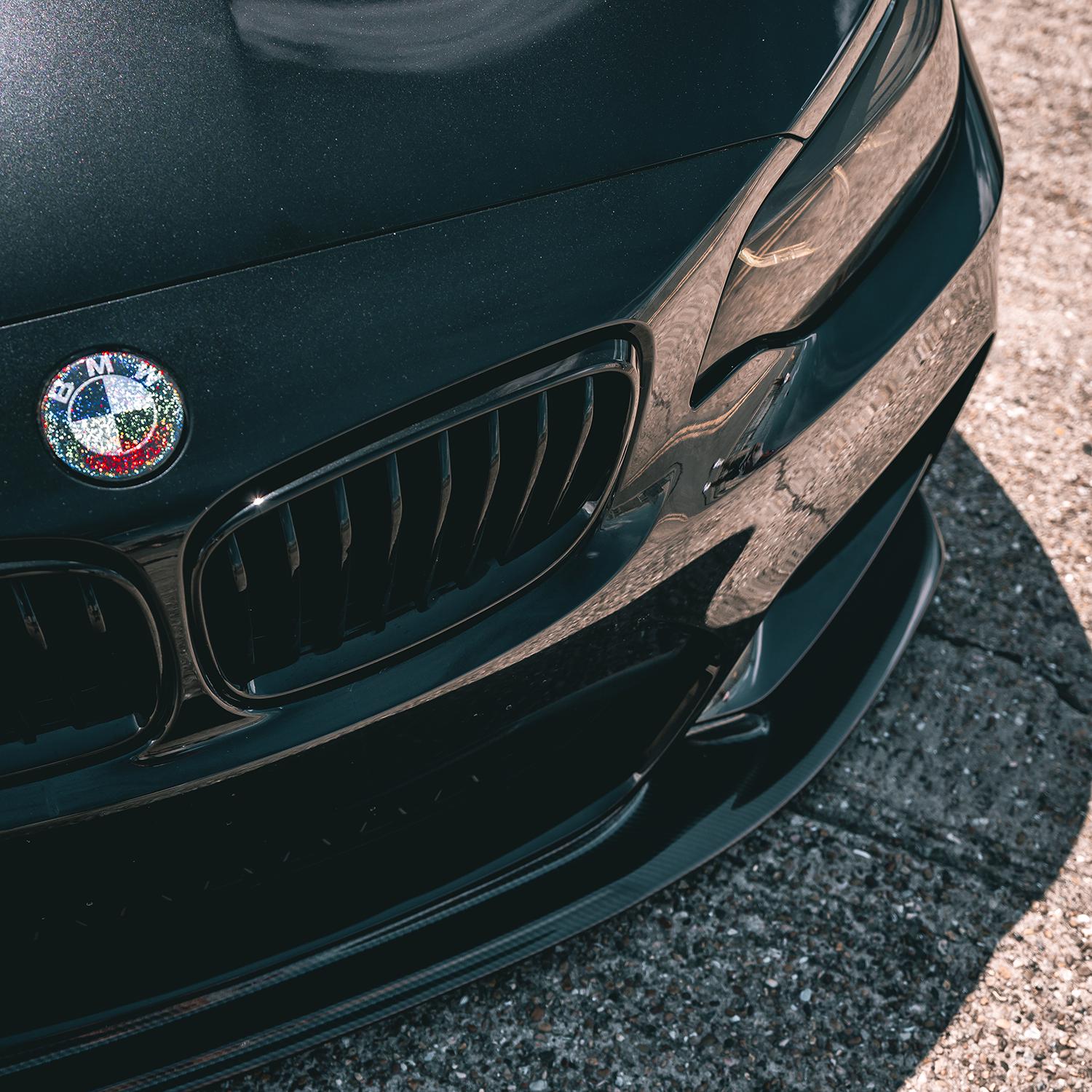 MHC Black BMW M2/2 Series Single Slat Front Grilles In Gloss Black (F87/F22/F23)-R44 Performance