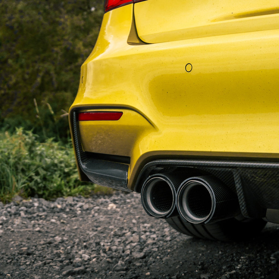 BMW F8 M3 & F82 M4 Carbon Fibre Rear Bumper Inserts