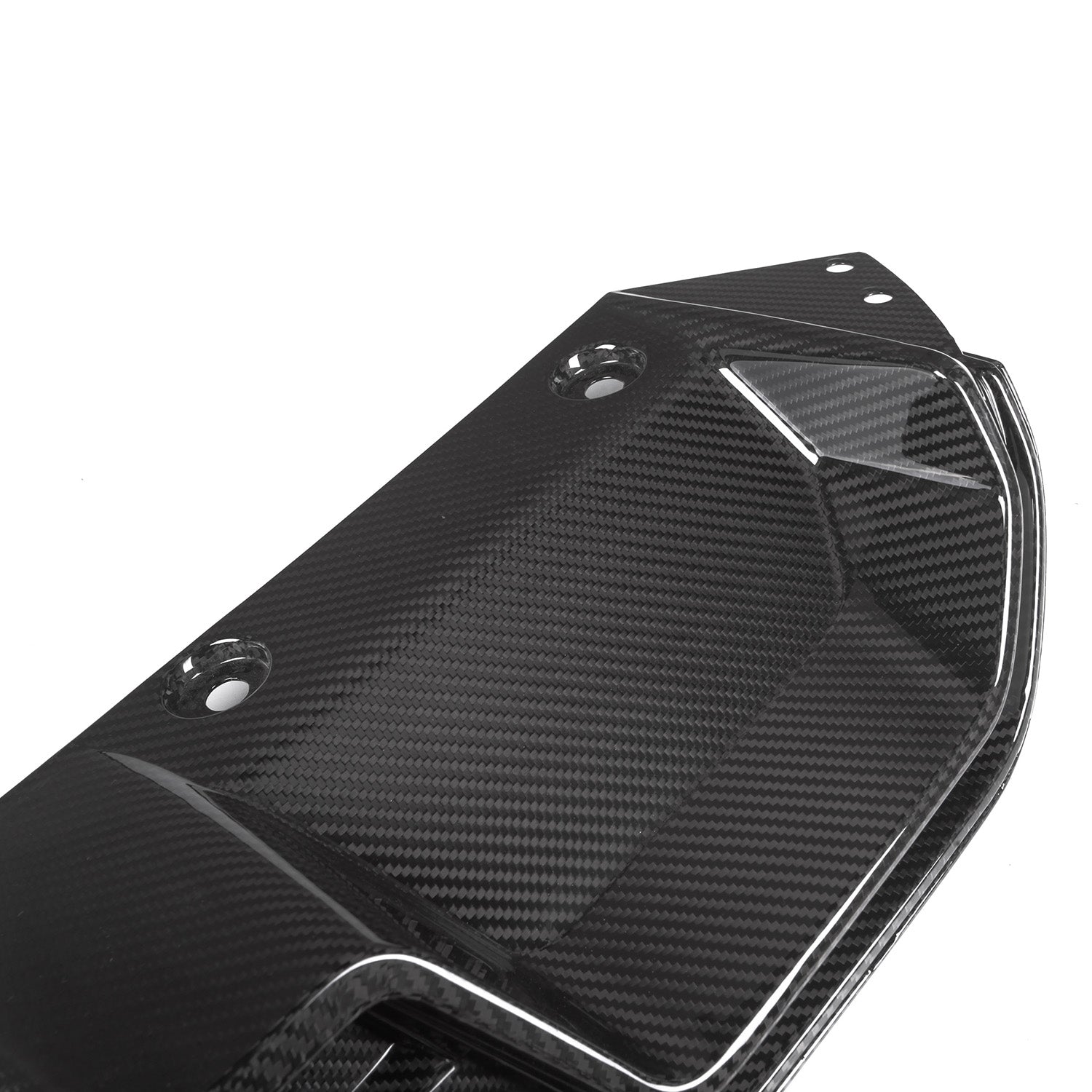 MHC+ BMW F90 M5 LCI CS Style Rear Diffuser In Gloss Pre Preg Carbon Fibre