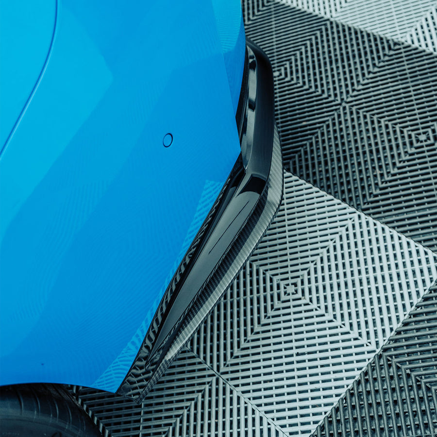 MHC+ BMW G80 M3 Rear Side Splitters In Gloss Carbon Fibre