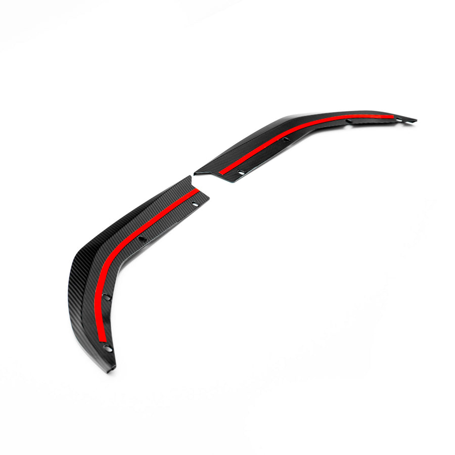 MHC+ BMW G80 M3 Rear Side Splitters In Gloss Carbon Fibre