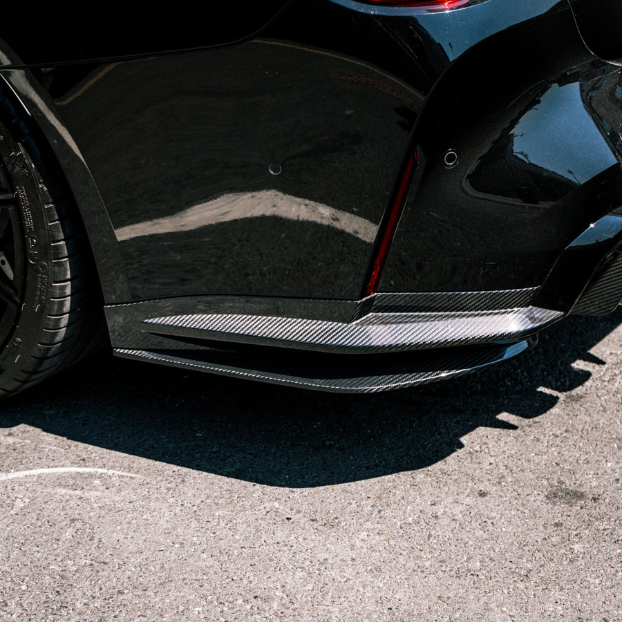 MHC+ BMW G82 M4 G83 Rear Side Splitters In Carbon Fibre Fitted