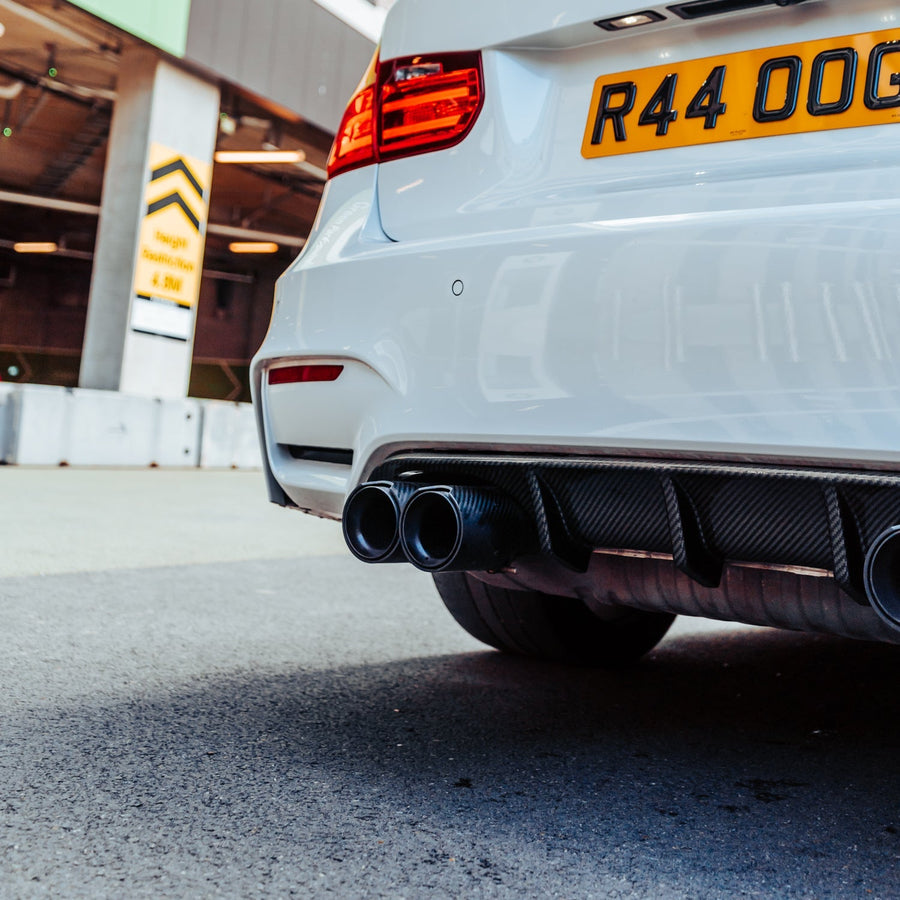 MHC+ BMW M3/M4 Performance Style Rear Diffuser In Gloss Pre Preg Carbon Fibre (F80/F82/F83)
