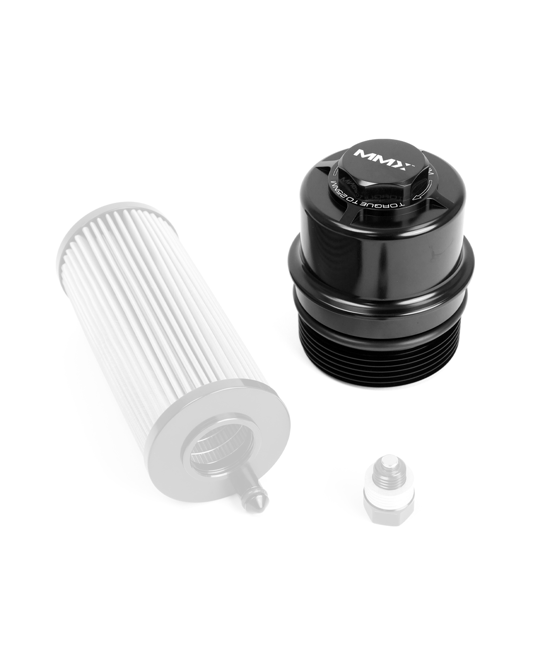 MMX BMW S58 oil change service kit with lifetime filter, billet housing and magnetic sump plug