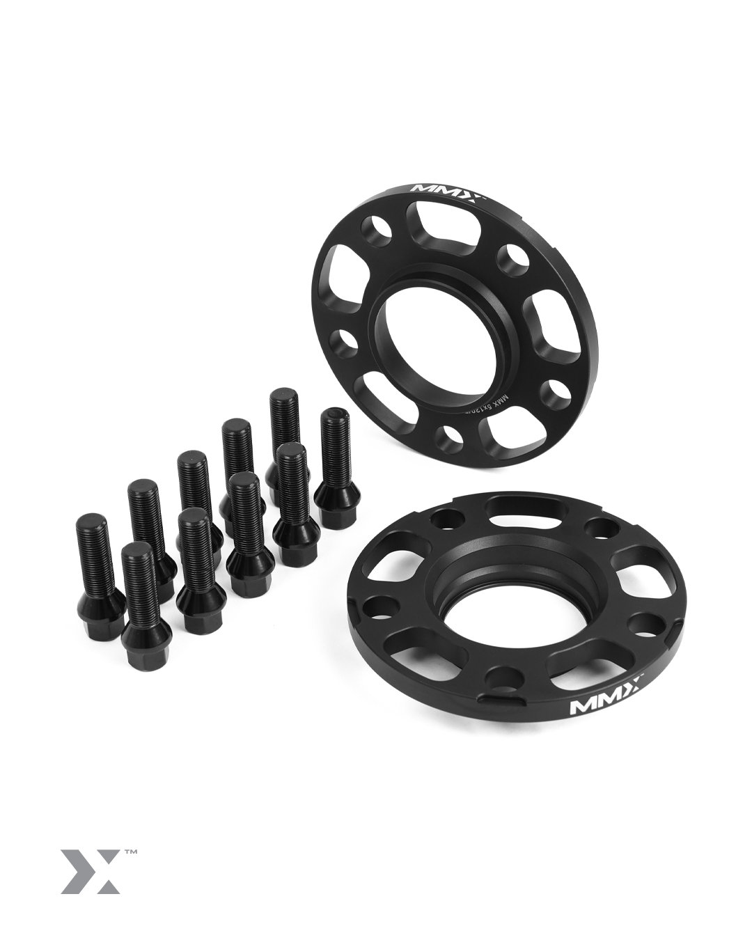 MMX hubcentric wheel spacers with bolts for E Series BMW 5x120 fitment