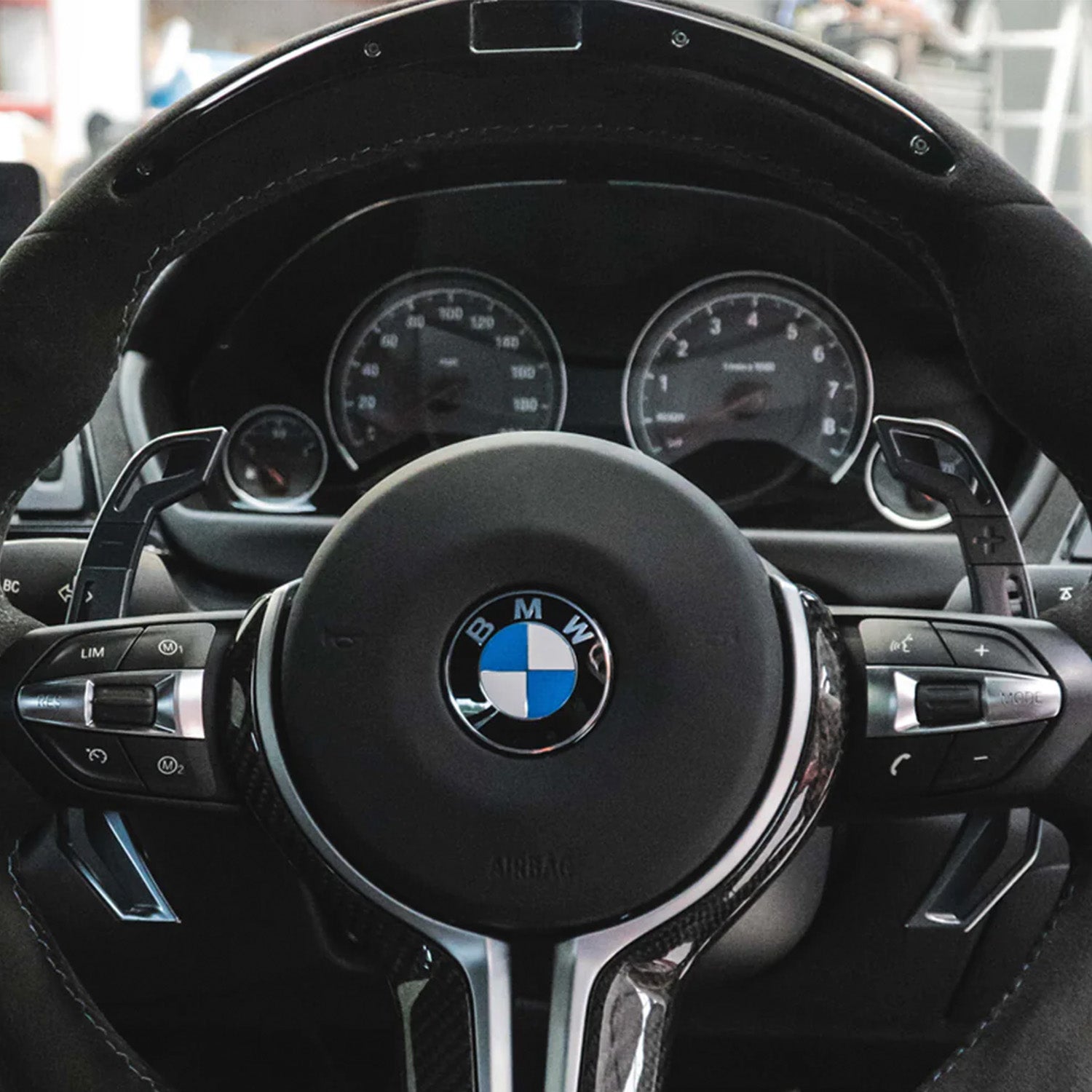 MMR BMW F & E Series Billet Aluminium Gear Shift Paddles Fitted