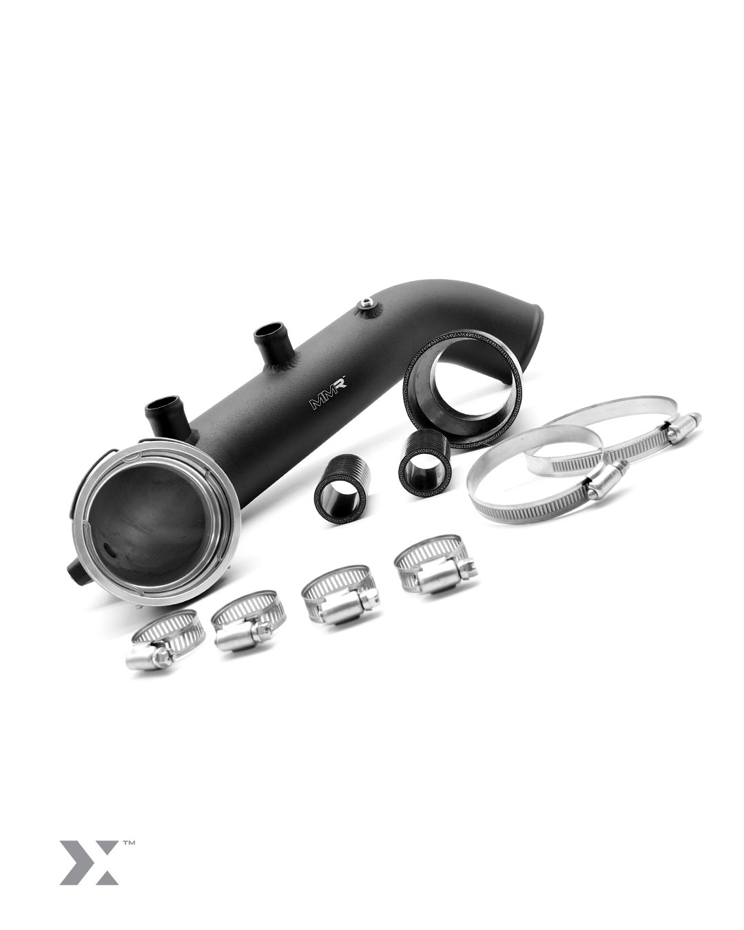 MMX aluminium charge pipe for BMW N54 engines in E9X 335i and E8X 135i