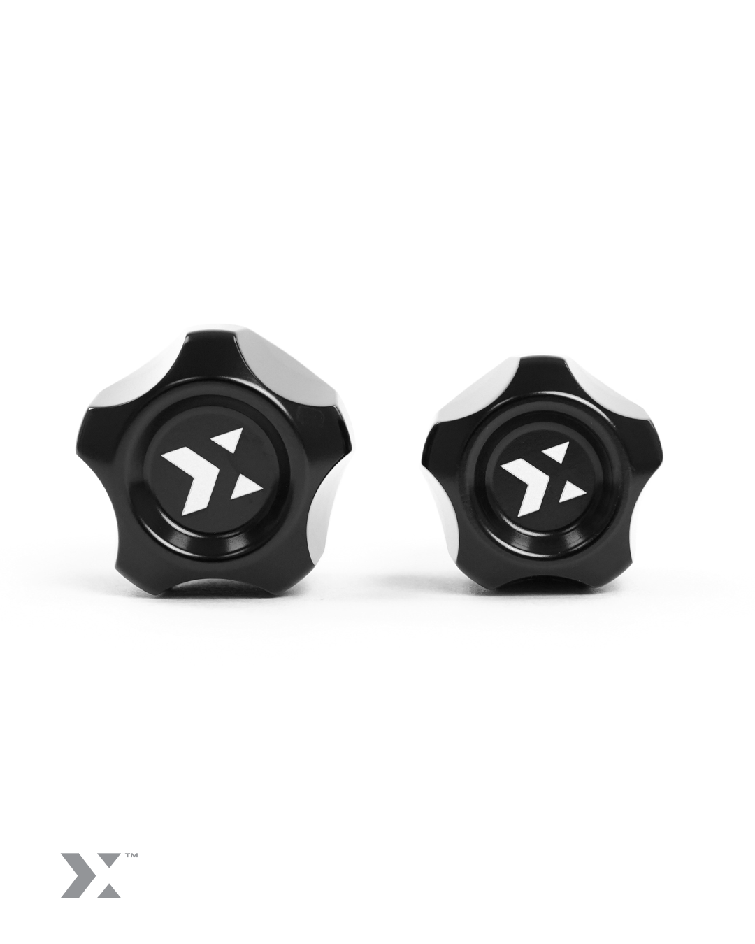 MMX billet aluminium air conditioning service port caps for BMW and MINI