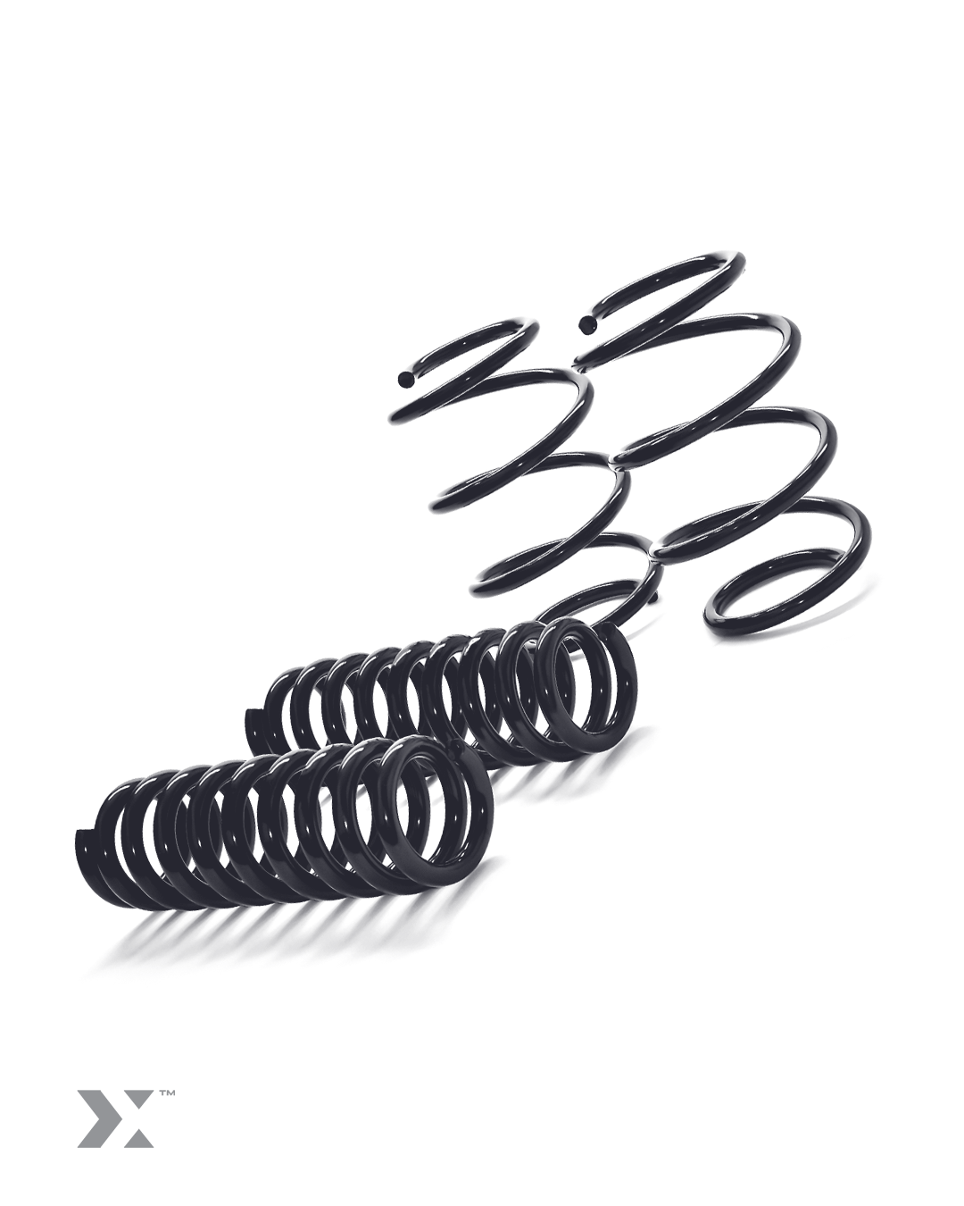 MMX metallic grey lowering springs for the BMW G20 M340i and M340d