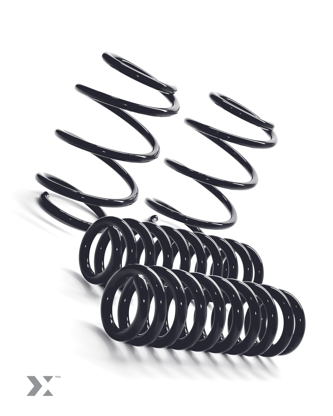 MMX metallic grey lowering springs for the BMW G20 M340i and M340d
