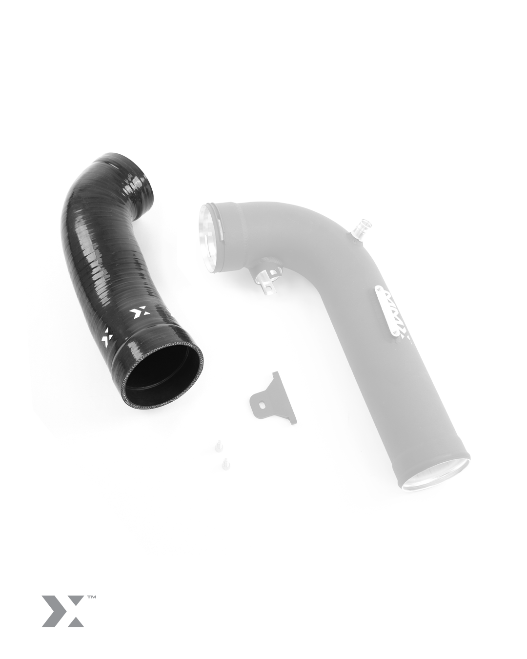 MMX reinforced silicone intake hose for BMW M135i and MINI JCW GP3 B48A20T1 engines