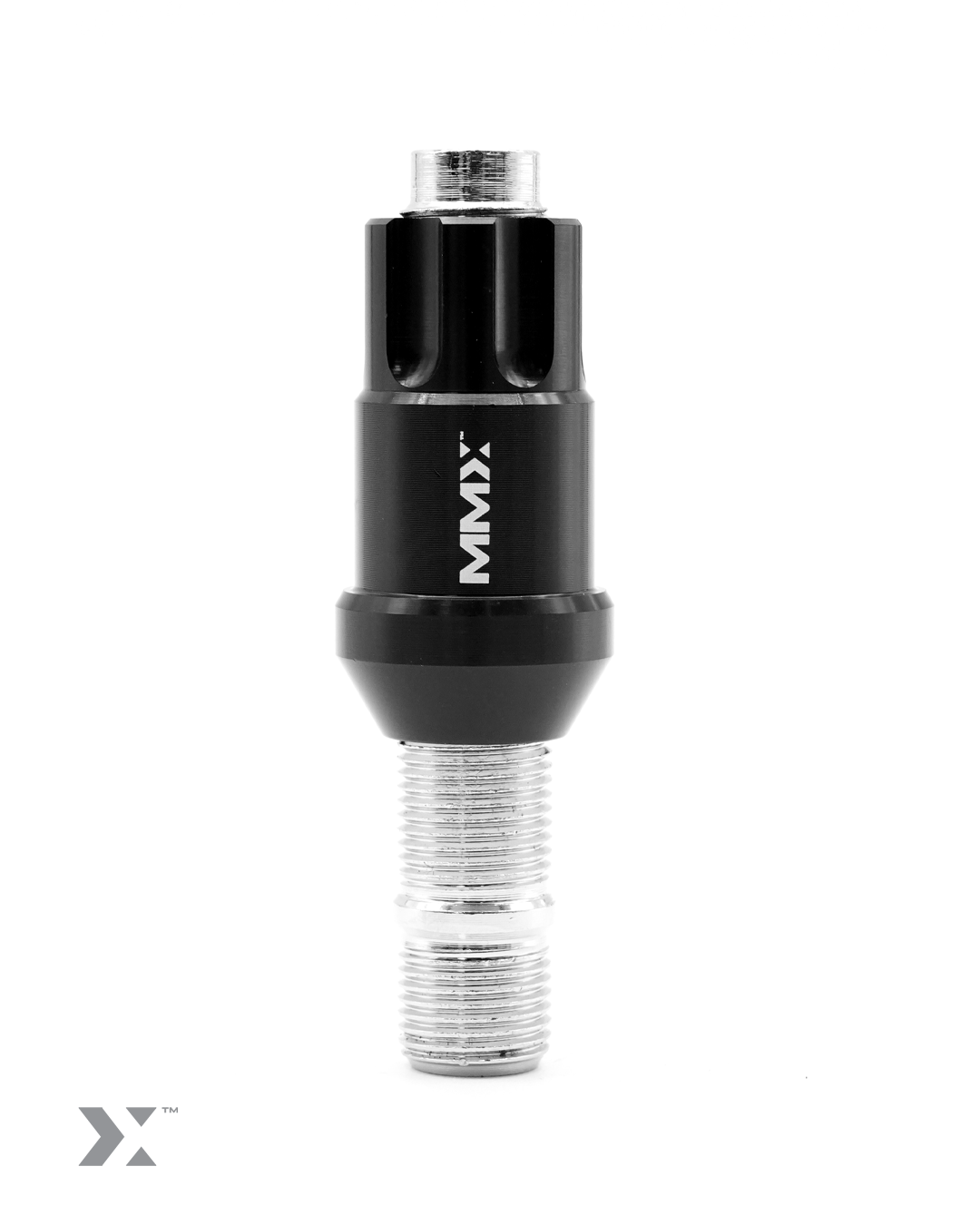 MMX locking tapered seat wheel nut kit with removal key for BMW stud conversions