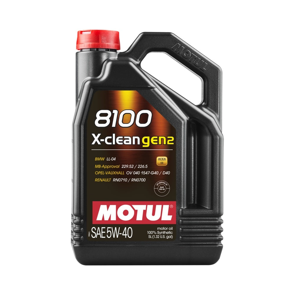 Motul 8100 X-Clean GEN2 5W-40 5L Engine Oil