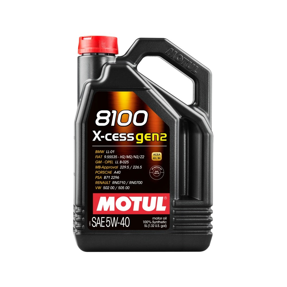 Motul 8100 X-Cess GEN2 5W-40 5L Engine Oil