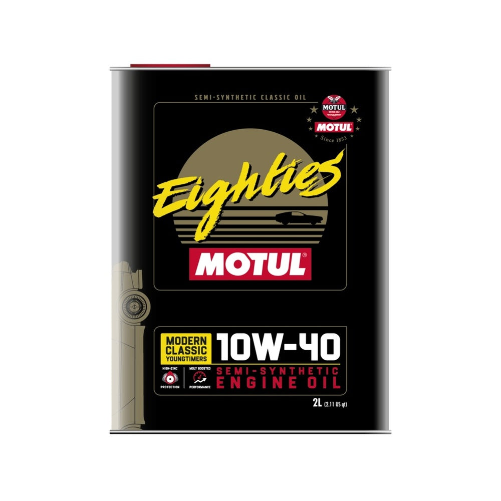 Motul Classic Eighties 10W-40 2L (Metal Tin) Engine Oil