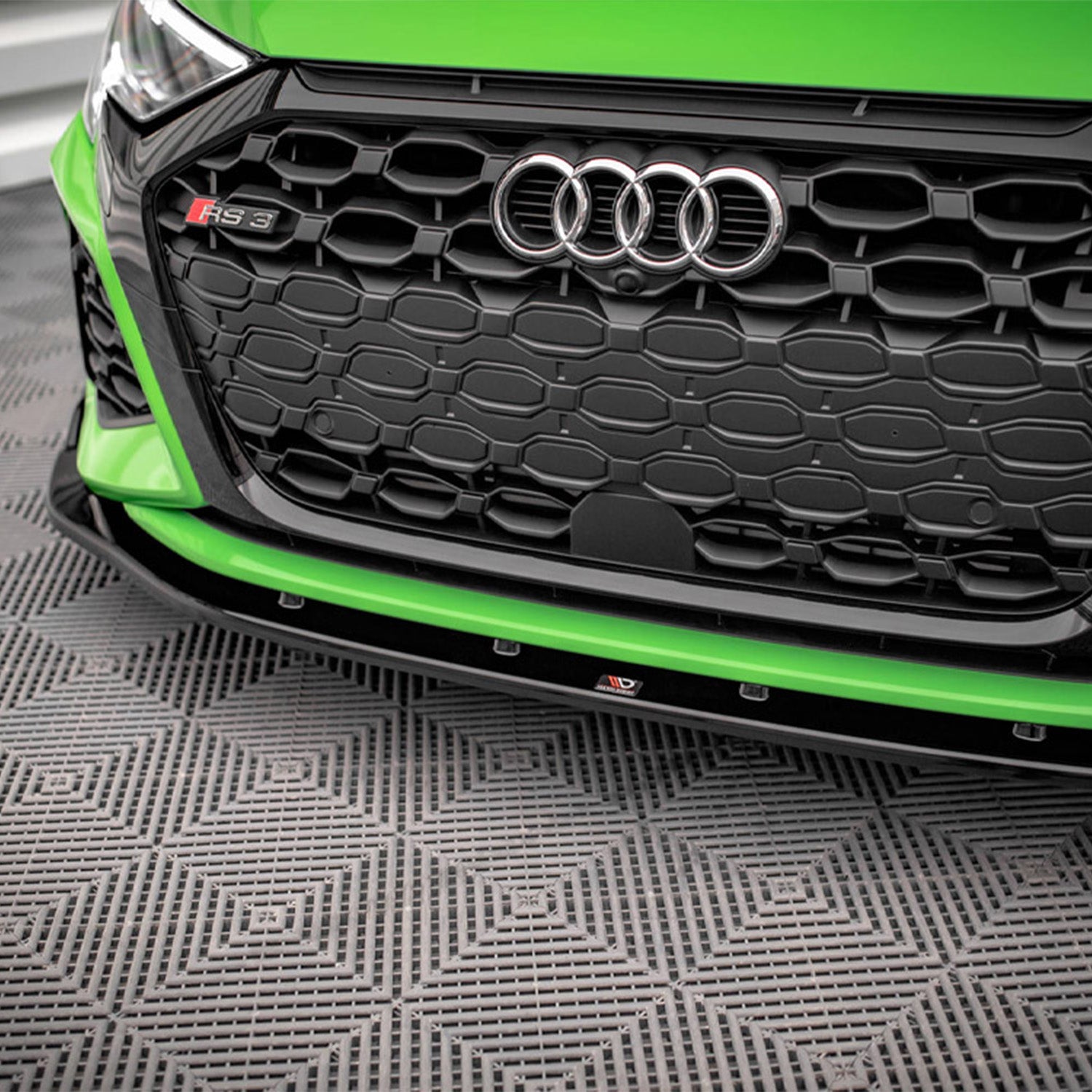 Maxton Design Audi 8Y RS3 V2 Front Splitter In Gloss Black