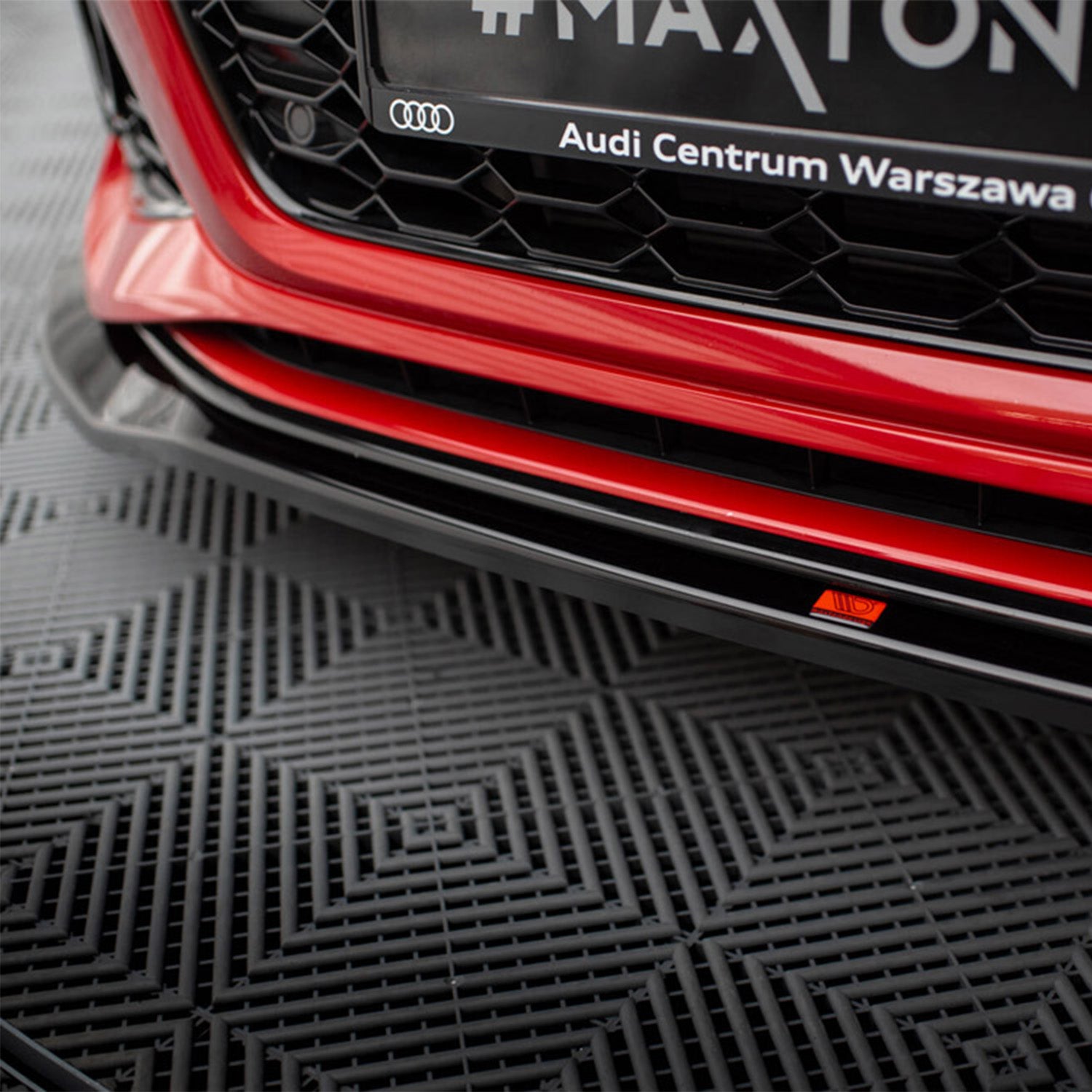 Maxton Design Audi B9 RS4 Gloss Black V1 Front Splitter