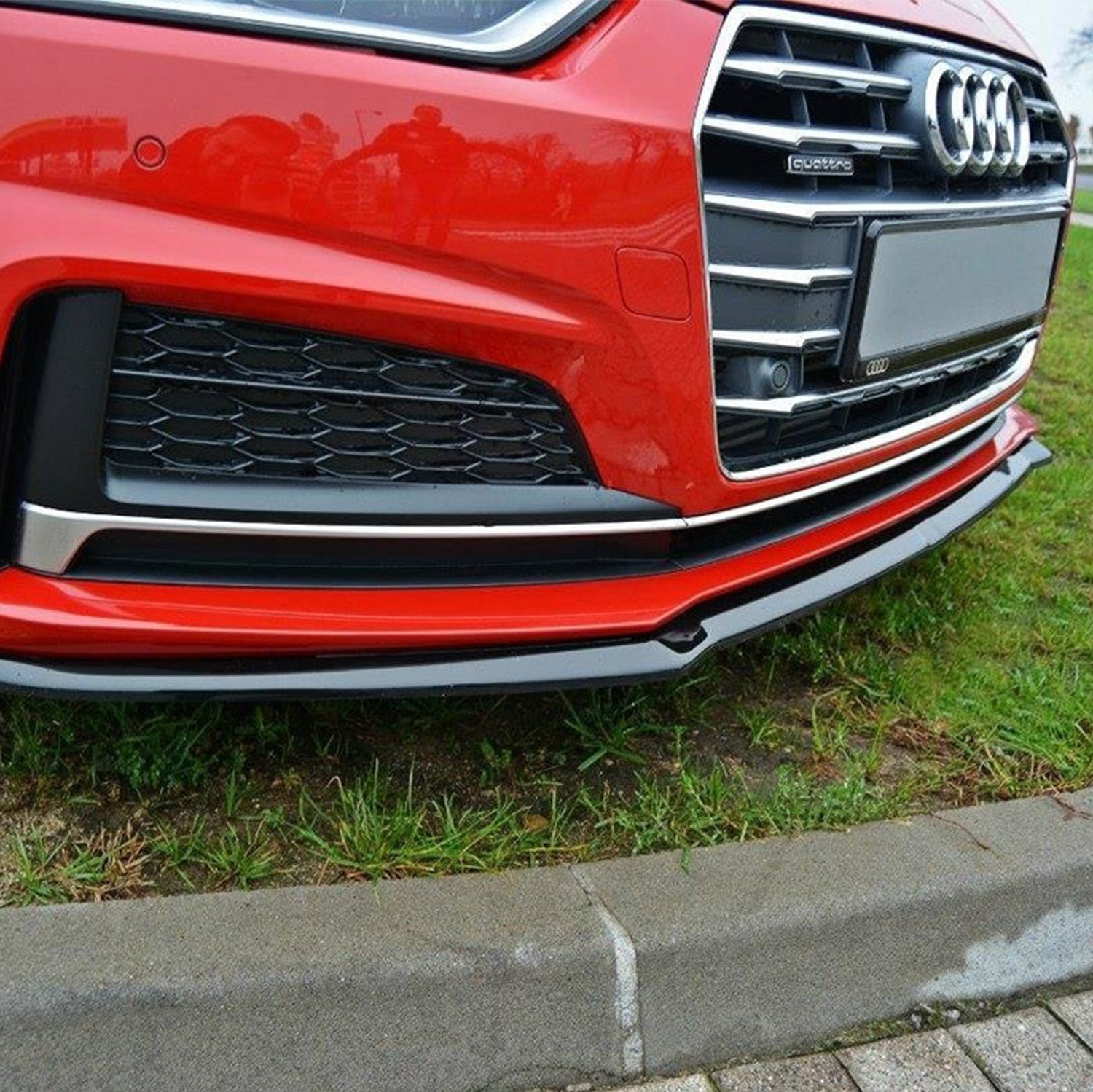 Maxton Design Audi F5 S5 Gloss Black V2 Front Splitter
