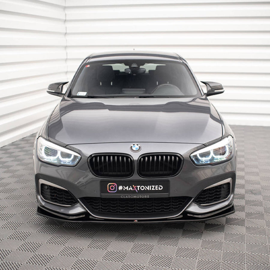 Maxton Design BMW F20 1 Series V3 Gloss Black Front Splitter M140i M135i BM-1-F20F-M-FD3G