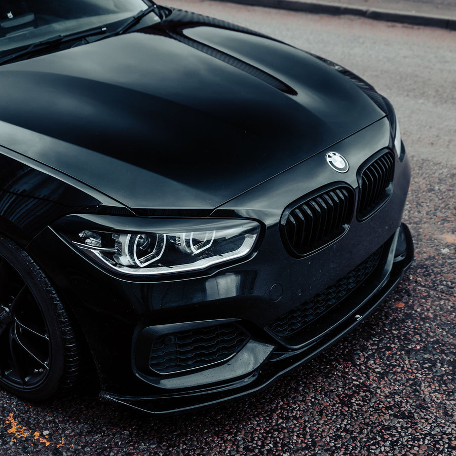 Maxton Design BMW F20 1 Series V3 Gloss Black Front Splitter M140i M135i BM-1-F20F-M-FD3G