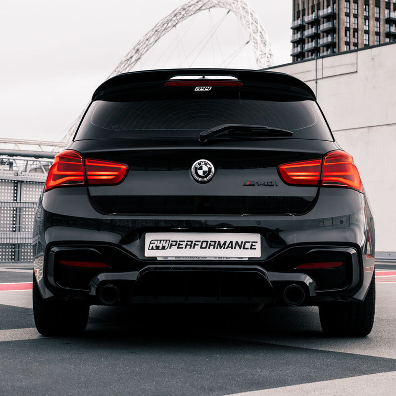 Maxton Design BMW F20 F21 M140i M135i Gloss Black Rear Diffuser