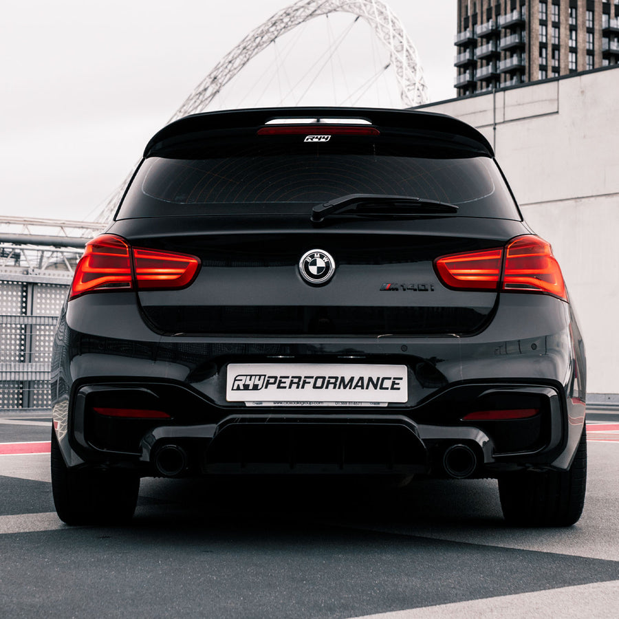 Maxton Design BMW F20 F21 M140i M135i Gloss Black Rear Diffuser