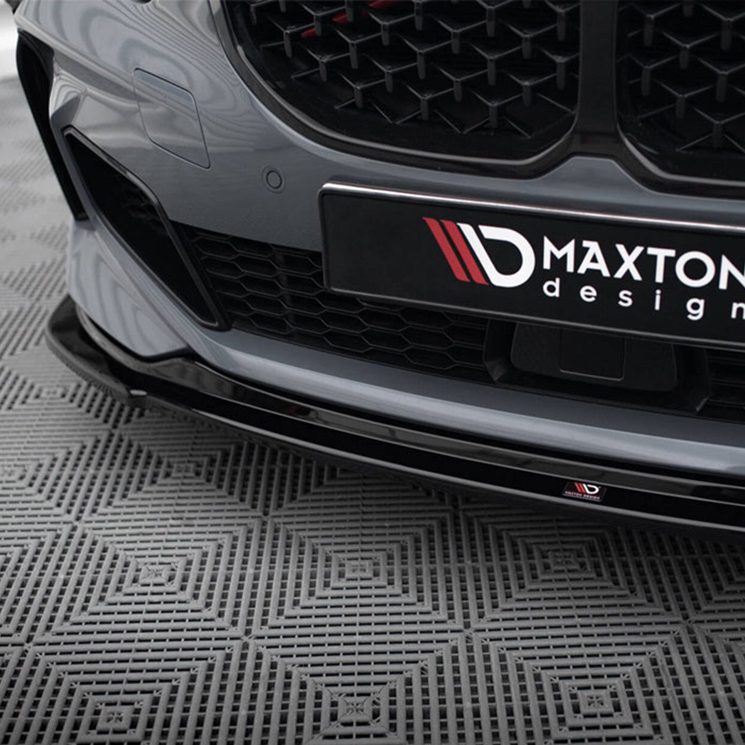 Maxton Design BMW F40 M135i Gloss Black V1 Front Splitter
