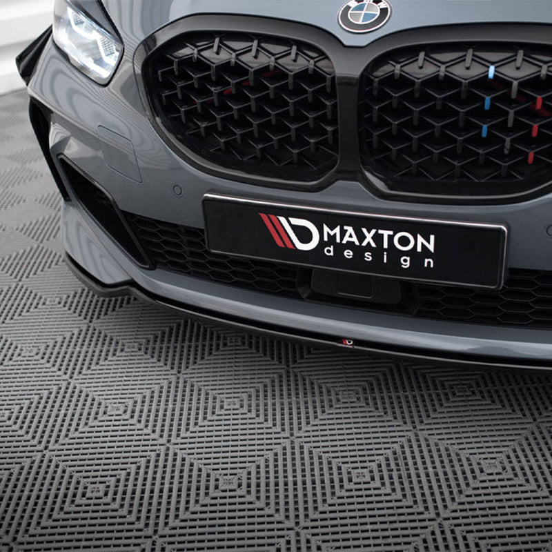 Maxton Design BMW F40 M135i V4 Gloss Black Front Splitter