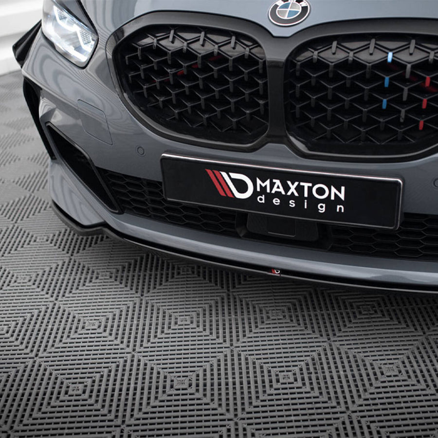 Maxton Design BMW F40 M135i V4 Gloss Black Front Splitter