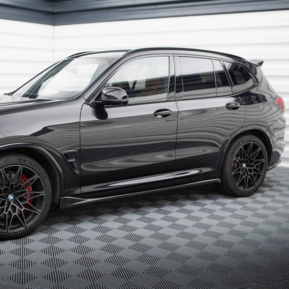 Maxton Design BMW F97 X3M LCI Gloss Black Side Skirts