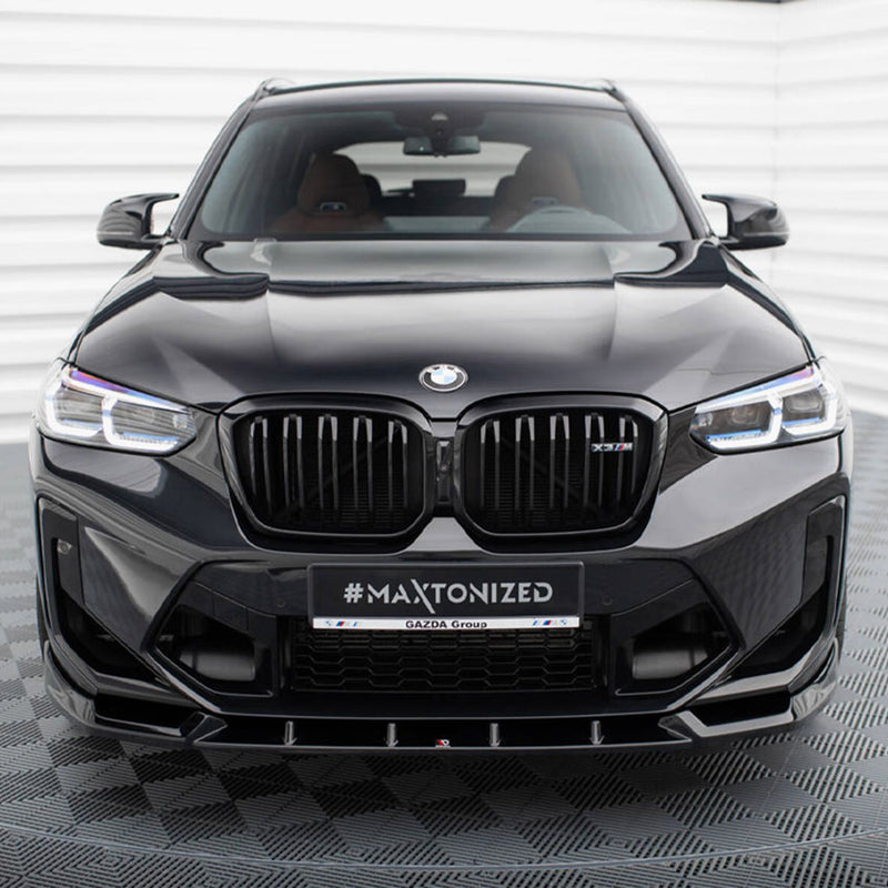 Maxton Design BMW F97 X3M LCI Gloss Black V1 Front Splitter