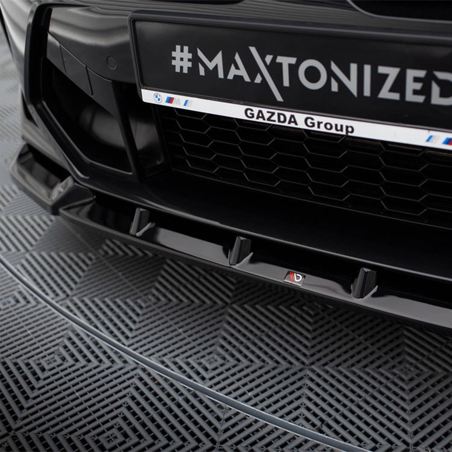 Maxton Design BMW F97 X3M LCI Gloss Black V1 Front Splitter