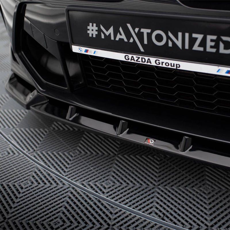 Maxton Design BMW F97 X3M LCI Gloss Black V1 Front Splitter