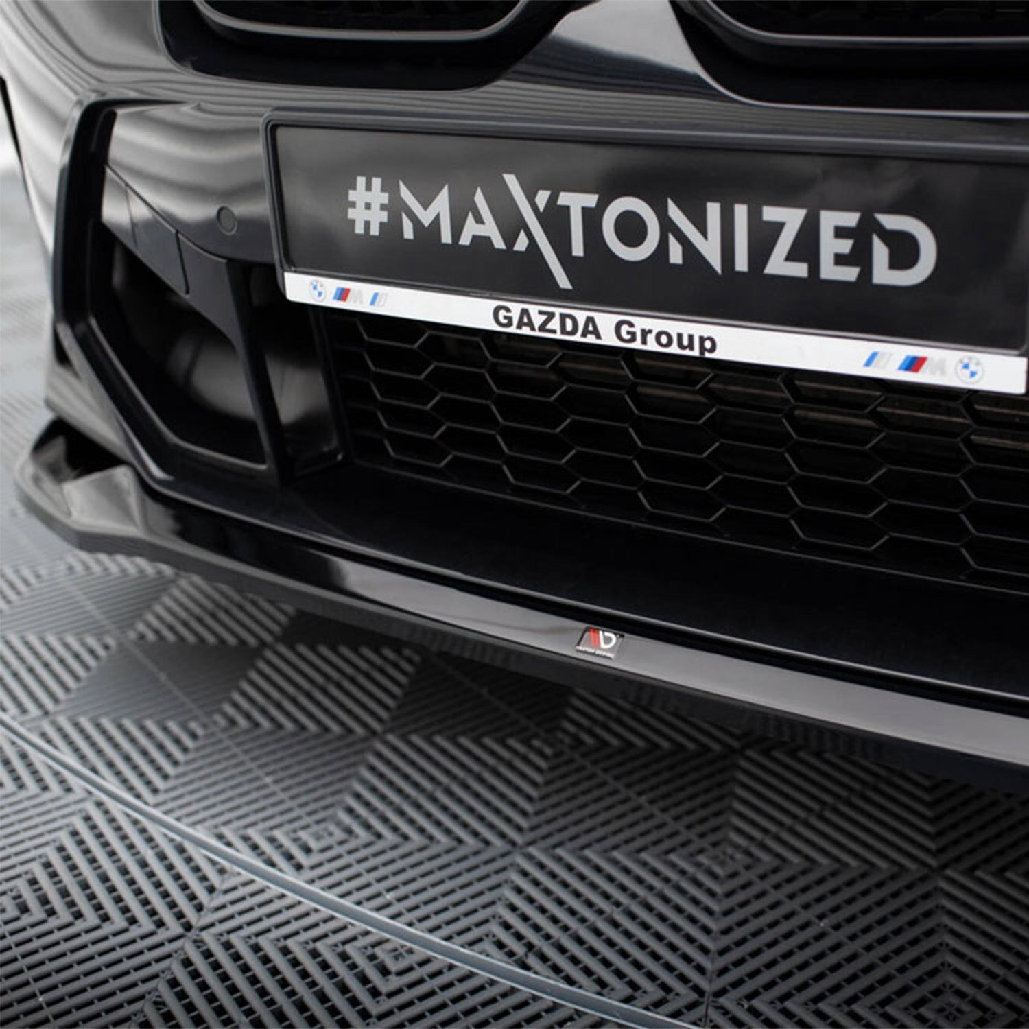 Maxton Design BMW F97 X3M LCI Gloss Black V2 Front Splitter