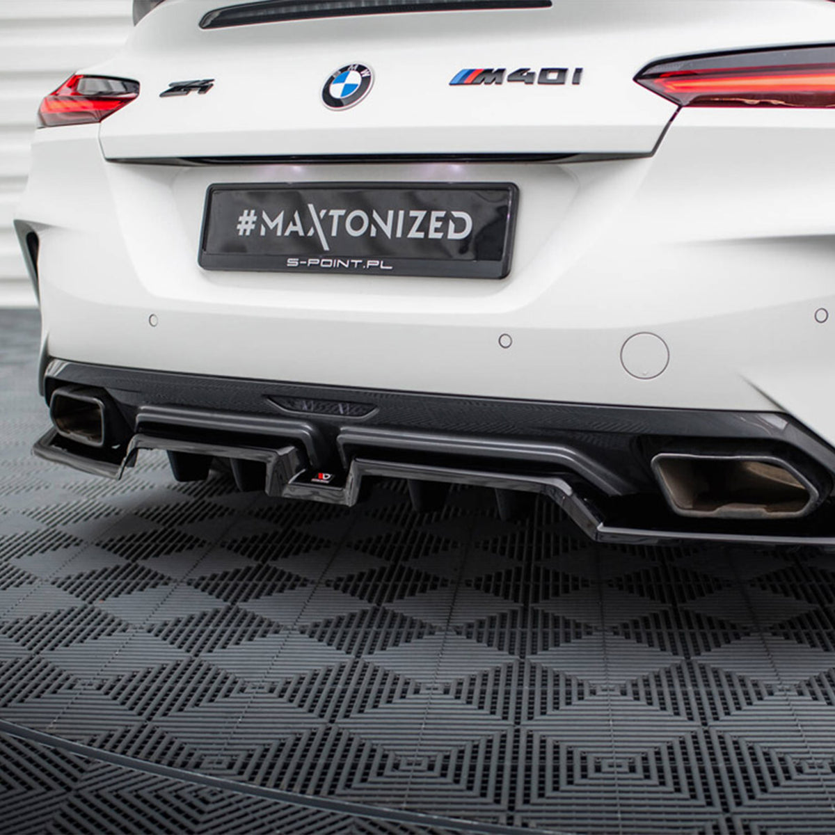 Black Rear Diffuser Maxton Design BMW G29 Z4 M40i LCI Gloss Black Rear Diffuser