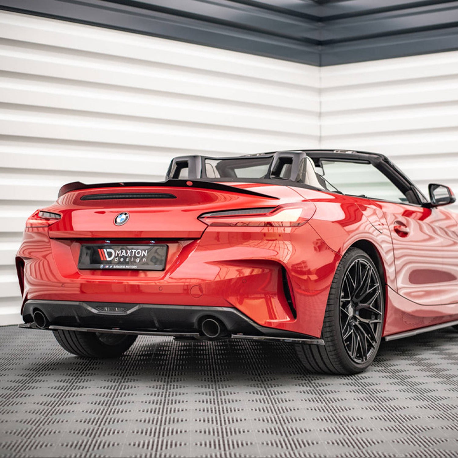 Maxton Design Gloss Black Spoiler Extension CAP For BMW Z4 E86 Coupe Face Lift