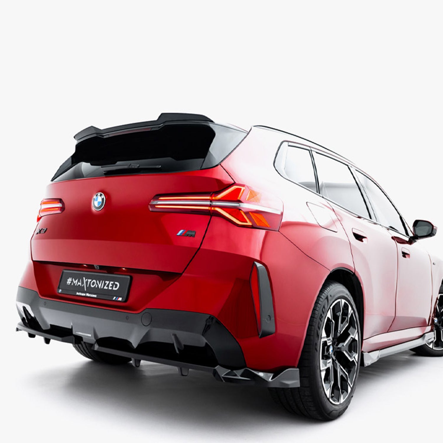 Maxton Design BMW G45 X3 M Sport Gloss Black Rear Diffuser Extension