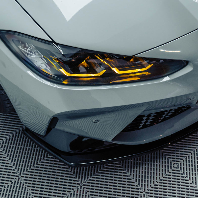 Maxton Design Gloss Black Front Splitter Lip For BMW G80 G81 M3 & G82 G83 M4