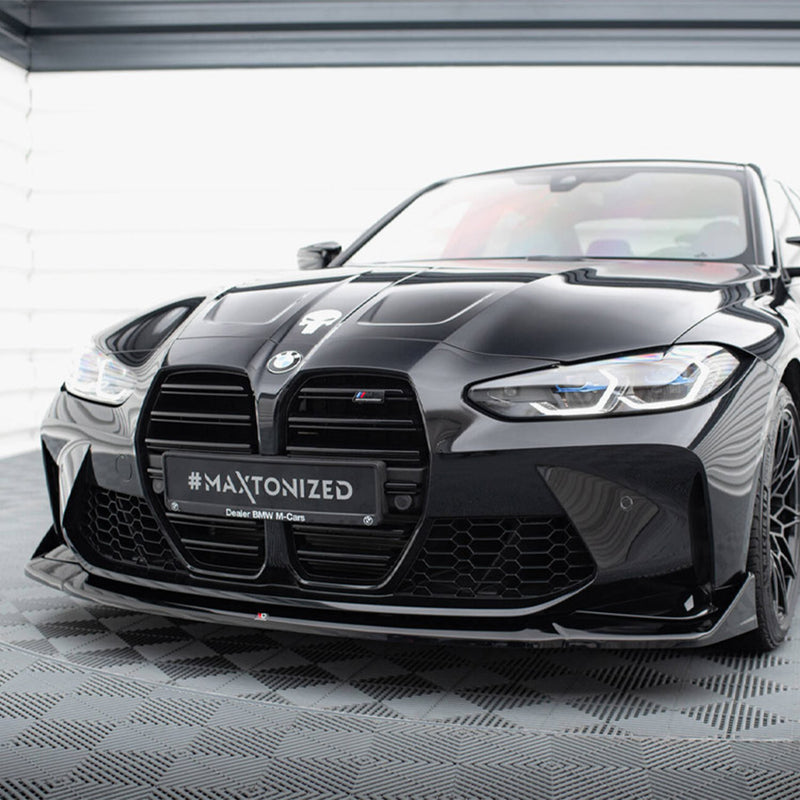 Maxton Design BMW G80 M3 G82 M4 V4 Gloss Black CSL Front Lip
