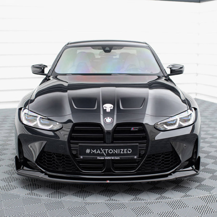 Maxton Design BMW G80 M3 G82 M4 V4 Gloss Black CSL Front Lip