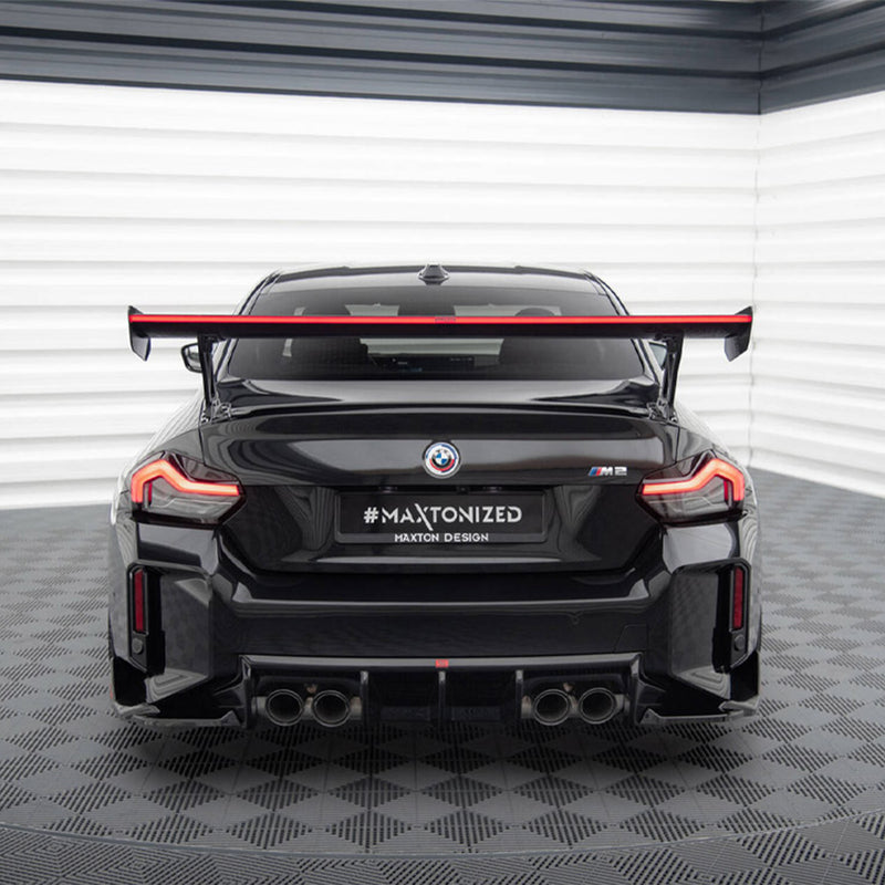Maxton Design BMW G87 M2 Carbon Fibre Rear Wing With LED Light Bar